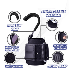 Load image into Gallery viewer, Sports Premium Weight Lifting Wrist Hooks
