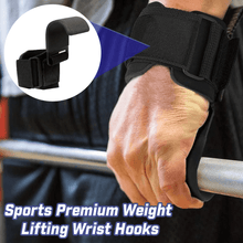 Load image into Gallery viewer, Sports Premium Weight Lifting Wrist Hooks
