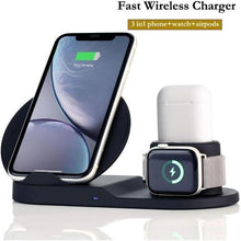 Load image into Gallery viewer, Wireless Charger Stand 3 in 1 For iPhone, Airpods and Apple Watch or other Qi-enabled phones