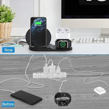 Load image into Gallery viewer, Wireless Charger Stand 3 in 1 For iPhone, Airpods and Apple Watch or other Qi-enabled phones