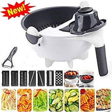 Load image into Gallery viewer, Wet Basket Vegetable Cutter - Portable Vegetables Choppers with 5 Dicing Blades
