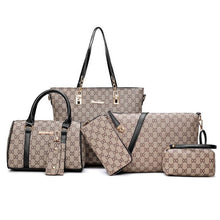 Load image into Gallery viewer, 6 Pcs / 1 Set Women Leather Handbag
