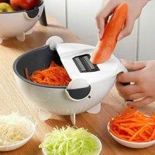 Load image into Gallery viewer, Wet Basket Vegetable Cutter - Portable Vegetables Choppers with 5 Dicing Blades
