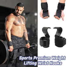 Load image into Gallery viewer, Sports Premium Weight Lifting Wrist Hooks
