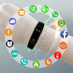 Pulseira do esporte relógio inteligente das mulheres dos homens smartwatch para android ios rastreador de fitness eletrônica relógio inteligente banda smartband smartwach