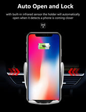 Load image into Gallery viewer, Auto Clamp Wireless Charger Mobile Holder
